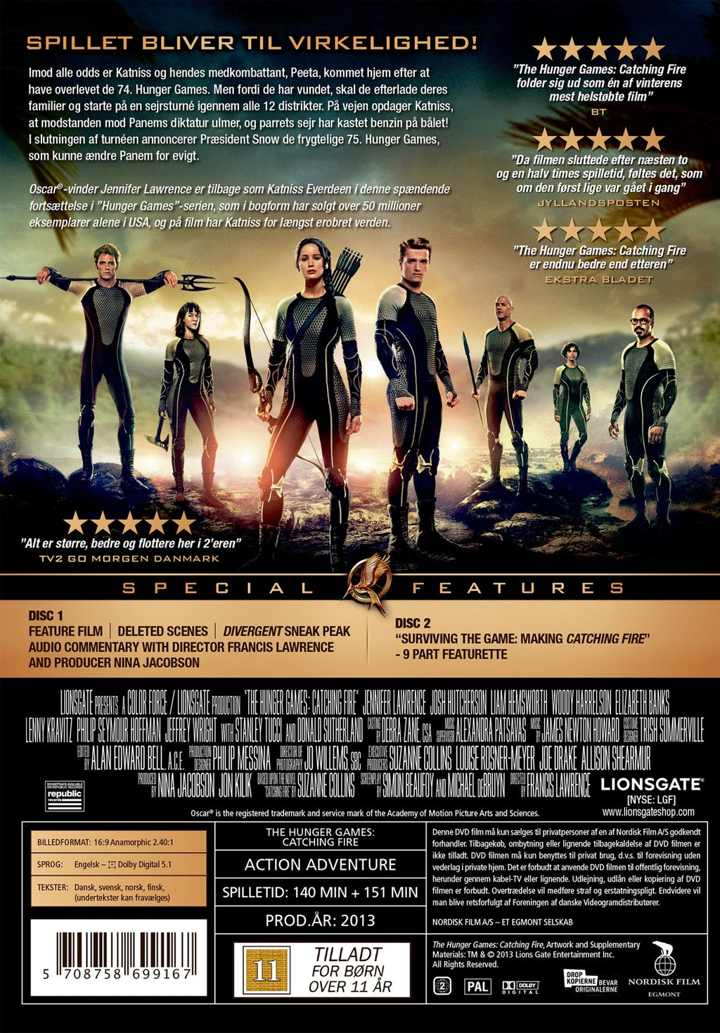 The Hunger Games: Catching Fire (DVD)