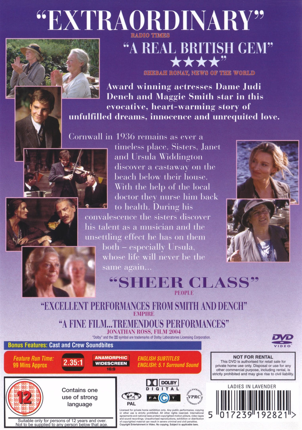 Ladies In Lavender (DVD)