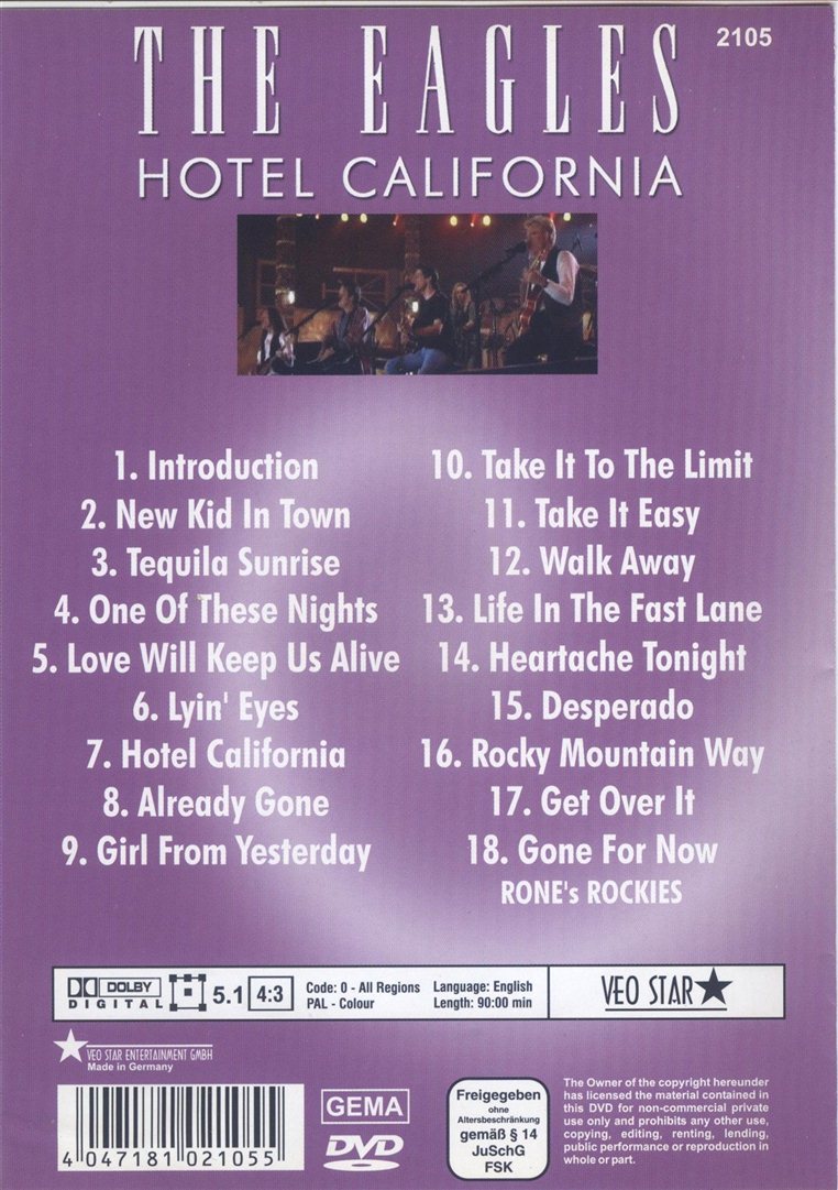 The Eagles - Hotel California (DVD)