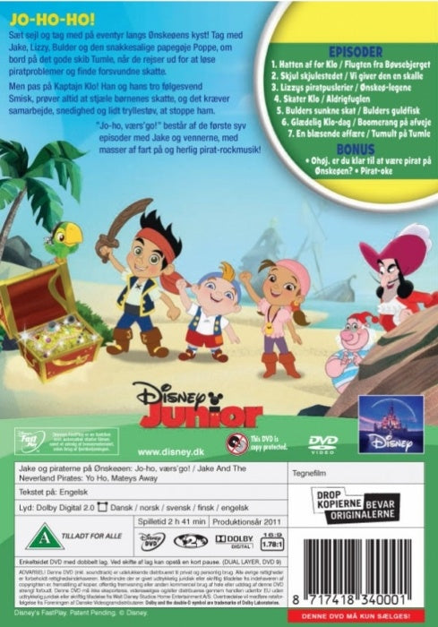 Jake og Piraterne på Ønskeøen jo-ho værs'go vol. 2 (DVD)