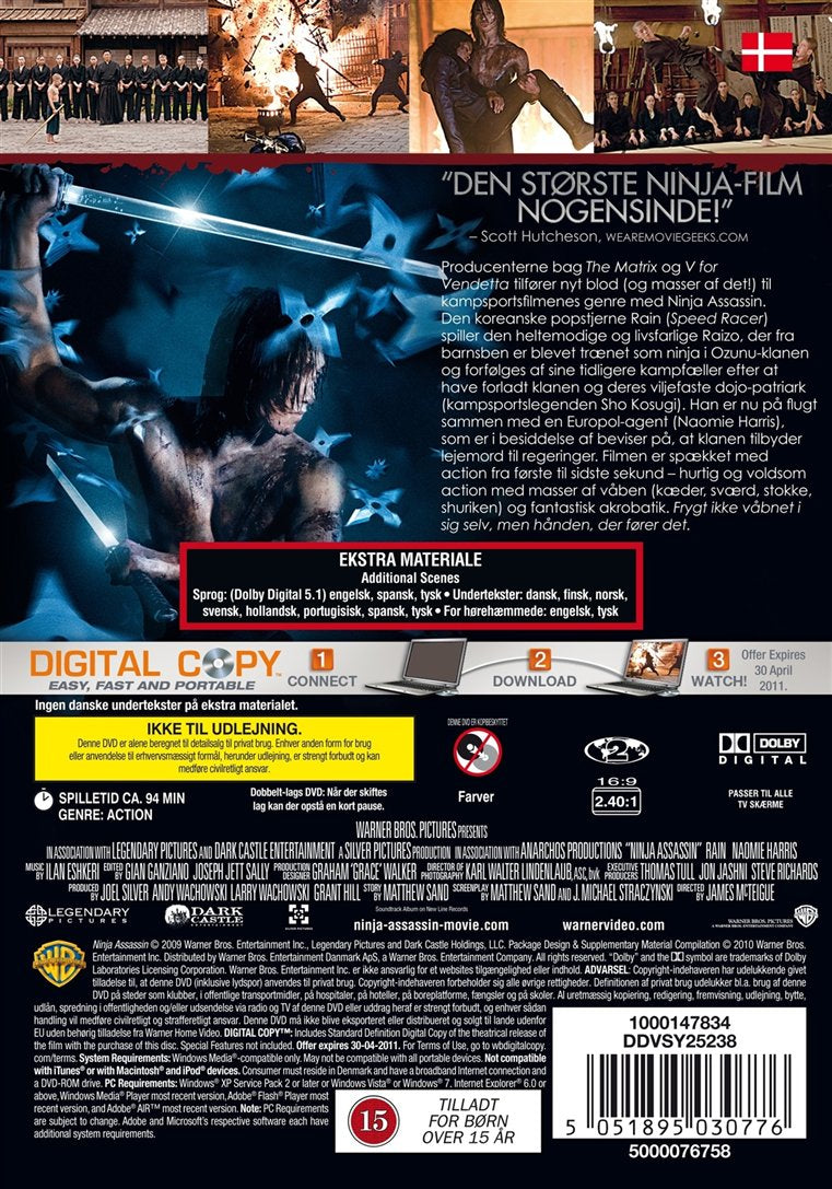 Ninja Assassin (DVD)