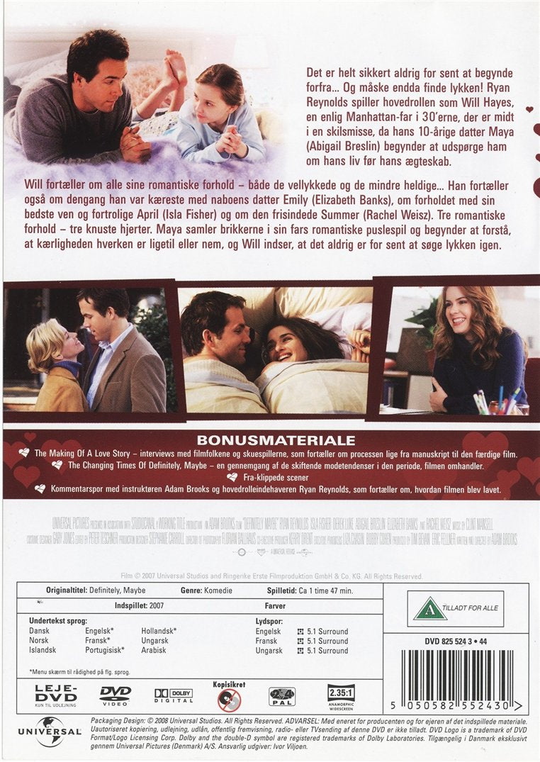 Helt Sikkert... Måske (DVD)