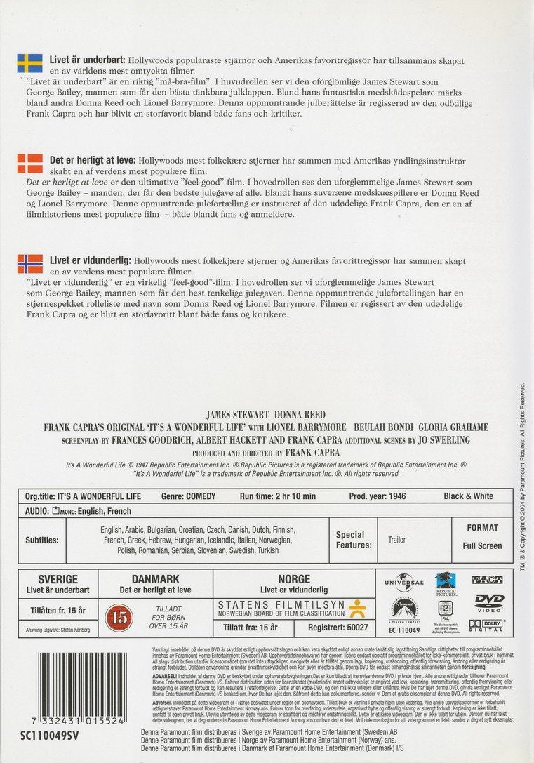 Det er herligt at leve (DVD)
