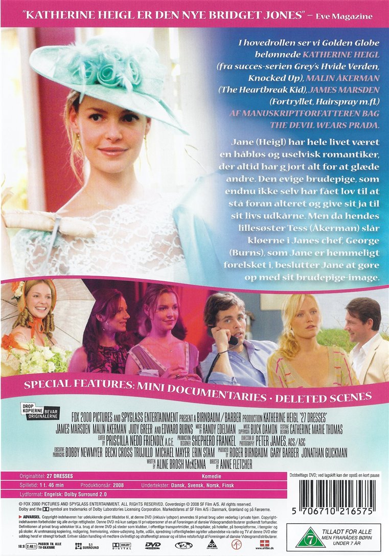 27 Bryllupper (DVD)