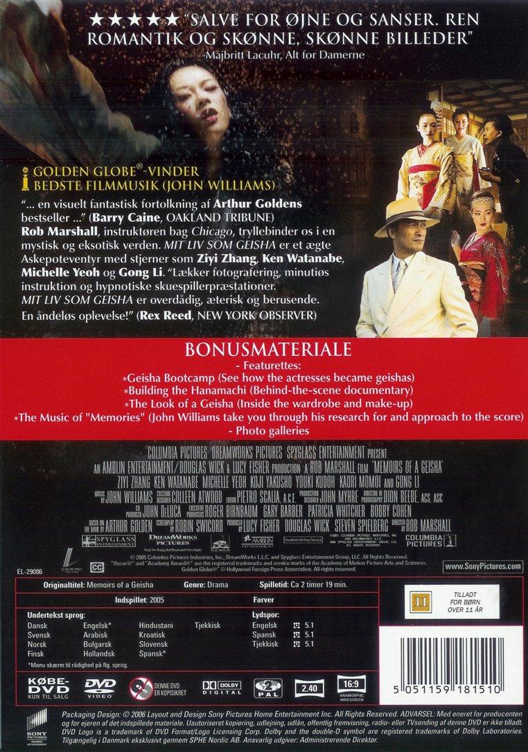 Mit liv som geisha (DVD)