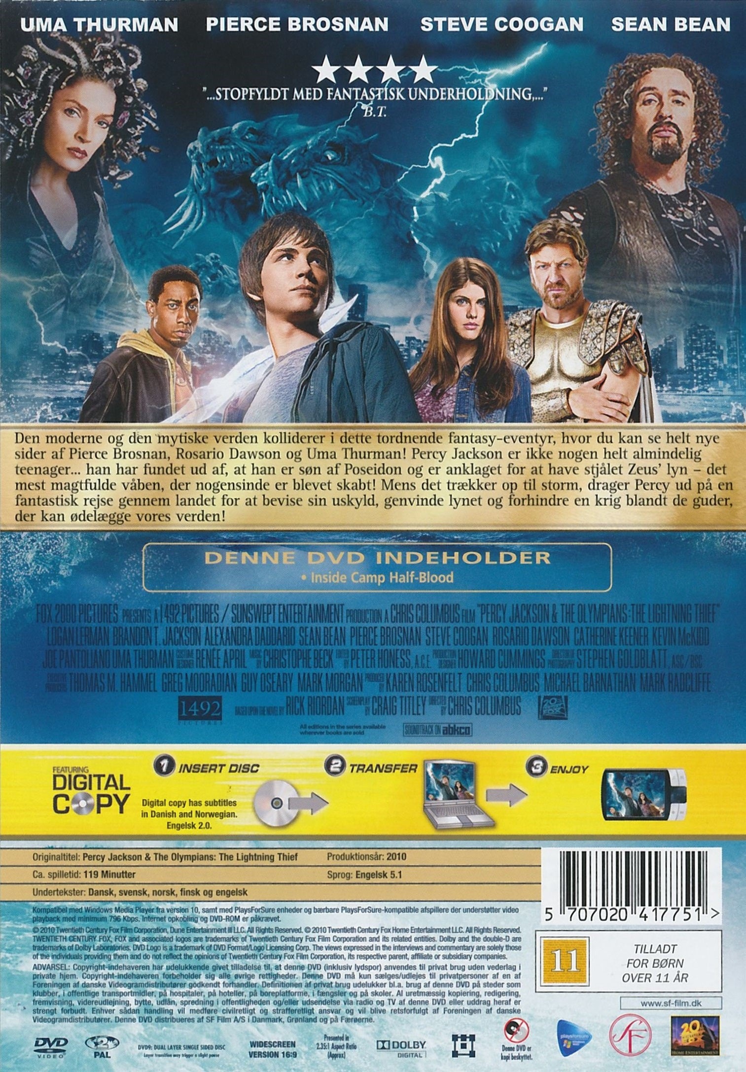 Percy Jackson og lyntyven (DVD)