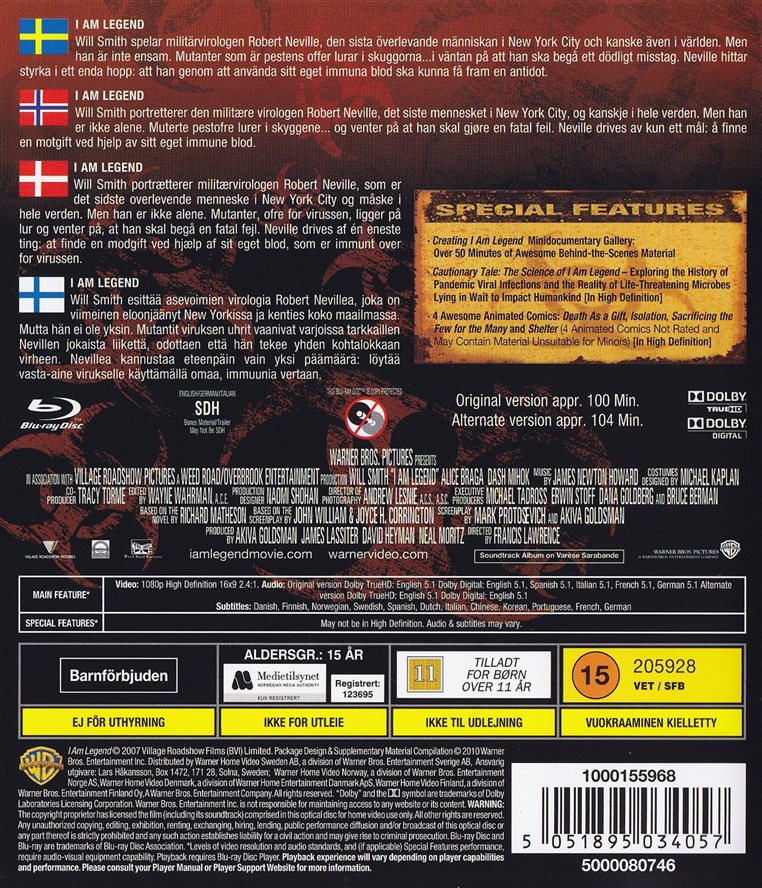I Am Legend (Blu-ray)