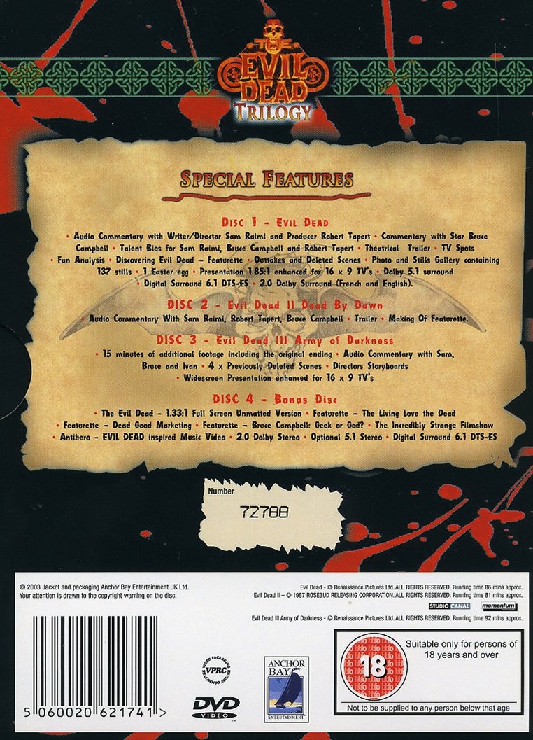 The Evil Dead Trilogy (DVD)