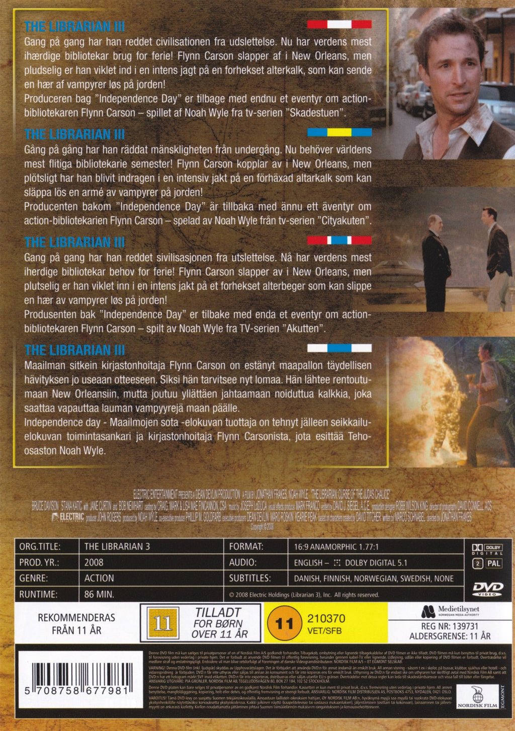 The Librarian III: The Curse Of The Judas Chalice (DVD)