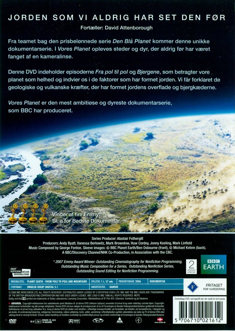 Vores planet - Fra pol til pol og bjergene (DVD)