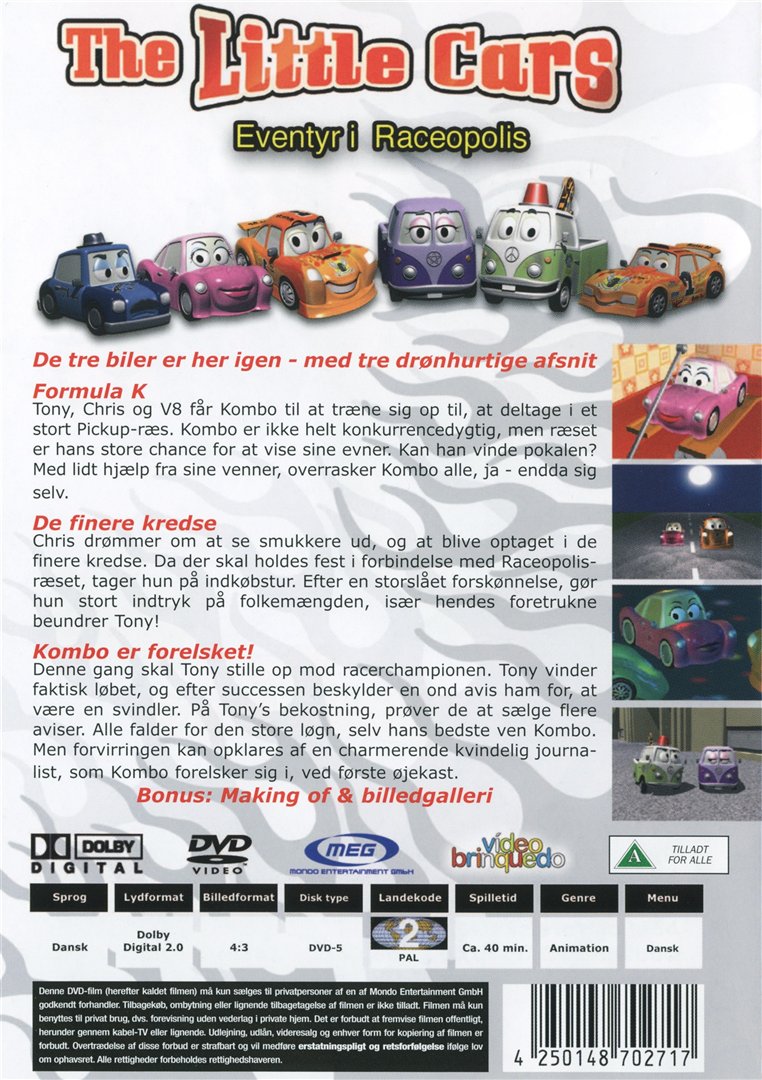 Little Cars, Eventyr i Raceopolis (DVD)