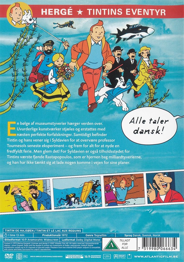 Tintin og Hajsøen (DVD)