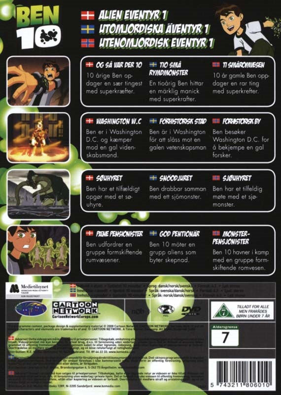 Ben 10 - Alien Eventyr 1 (DVD)