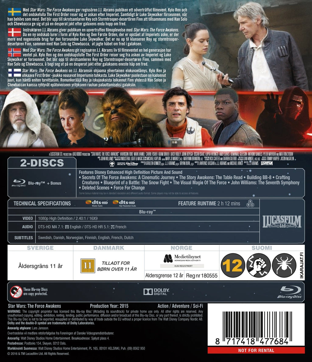 Star Wars: The Force Awakens (Blu-ray)