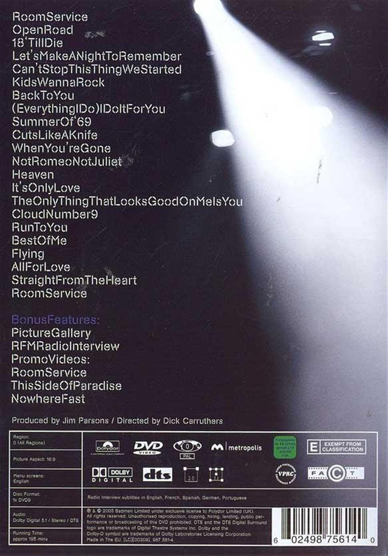 Bryan Adams: Live In Lisbon (DVD)