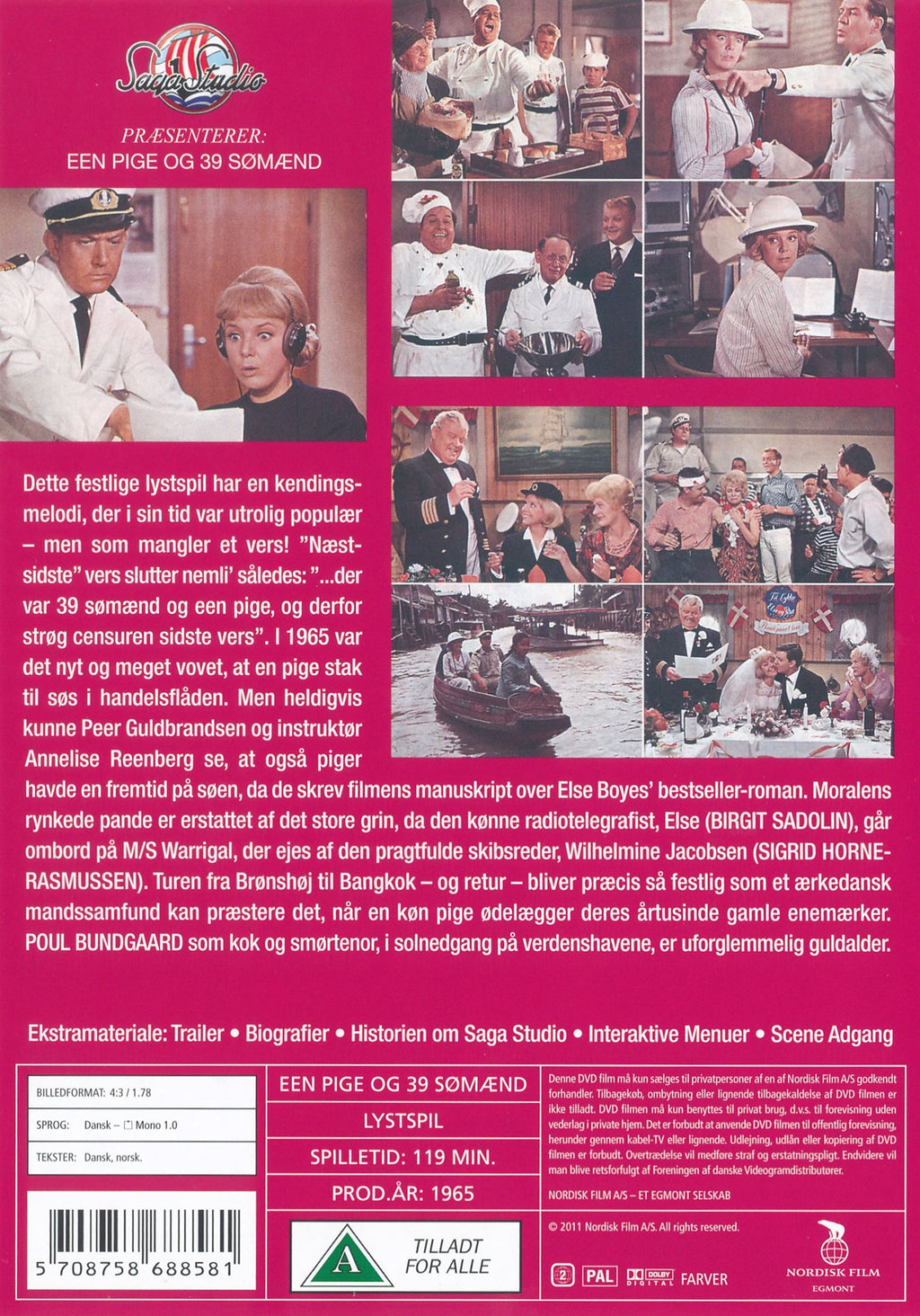 Een pige og 39 sømænd (DVD)
