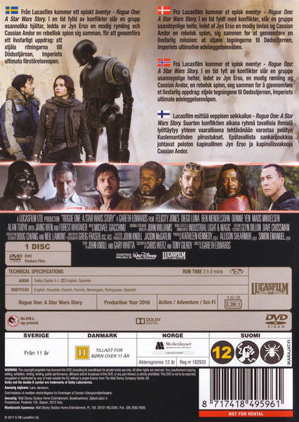 Star Wars: Rogue One - A Star Wars Story (DVD)