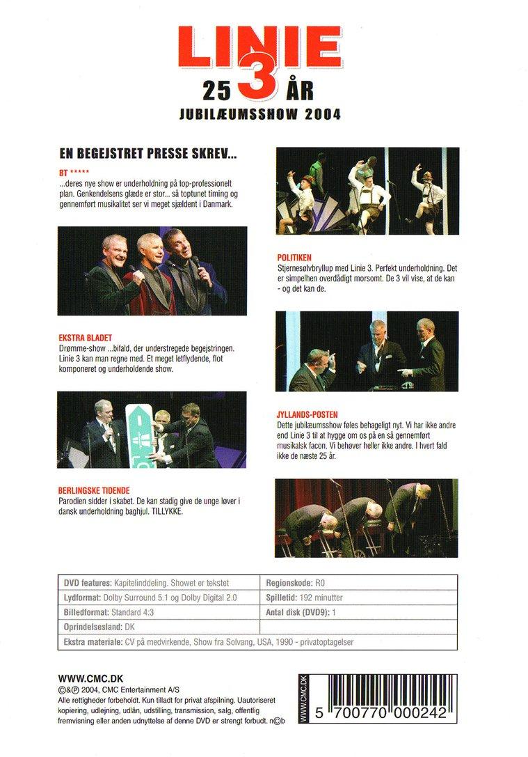 Linie 3 - 25 år jubilæumsshow 2004 (DVD)