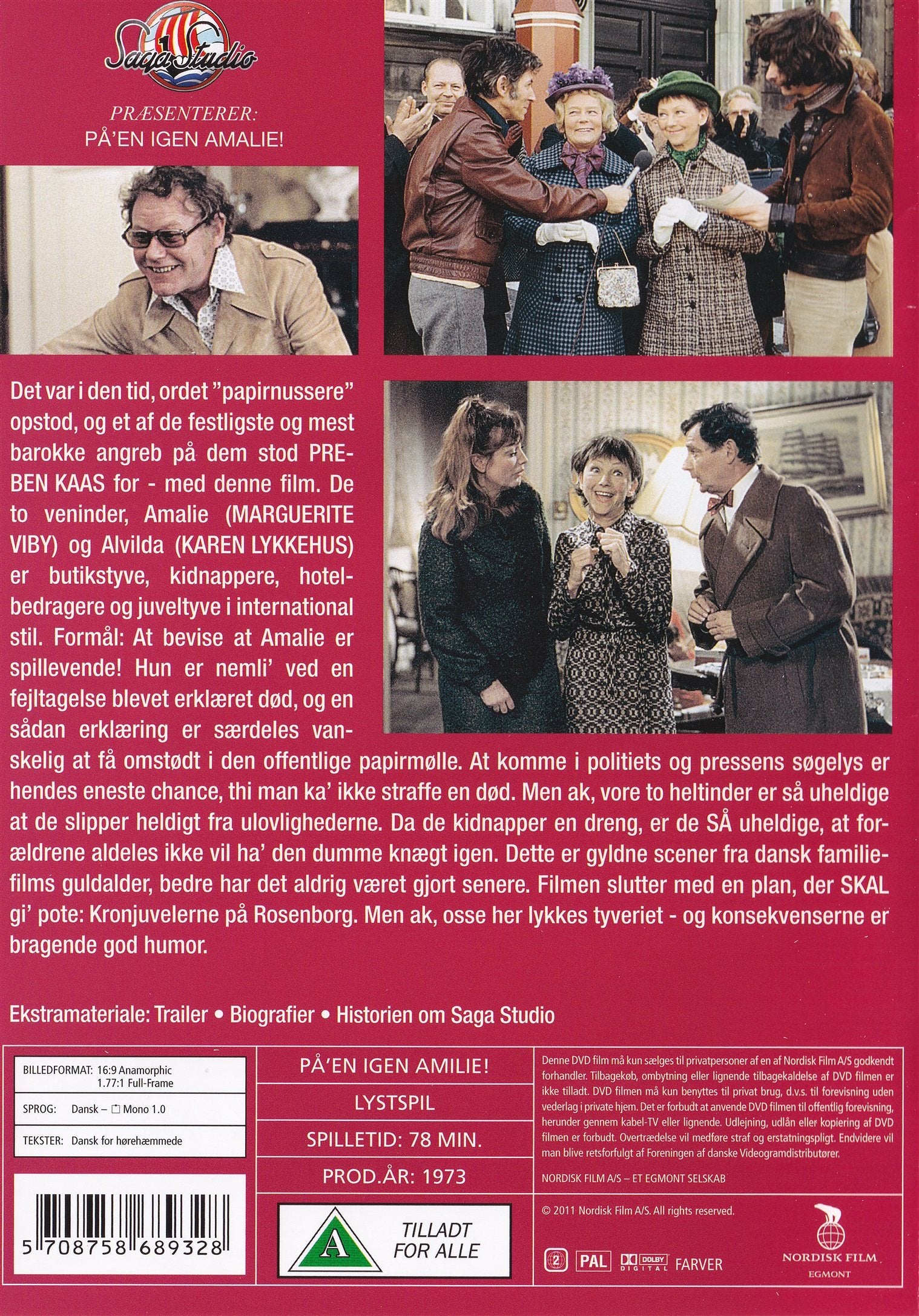 På'en igen, Amalie (DVD)
