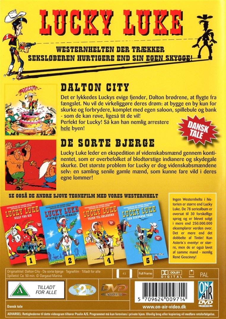 Lucky Luke - Dalton City / De Sorte Bjerge (DVD)