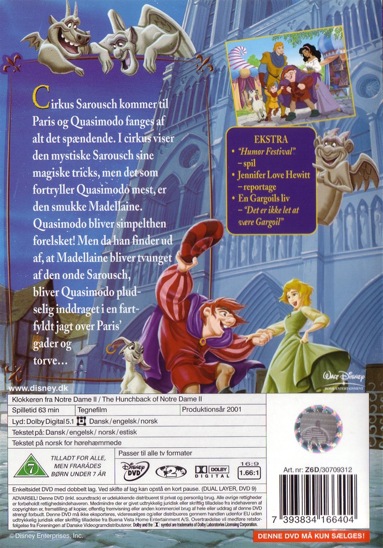Klokkeren fra Notre Dame II (DVD)