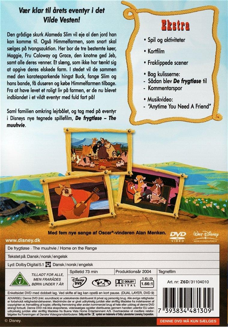 De Frygtløse - The muuhvie (DVD)