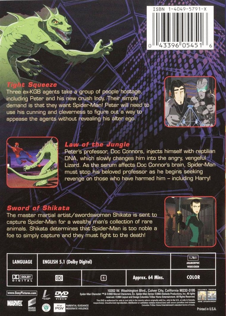 Spider-Man: The New Animated Series - The Mutant Menace (DVD)