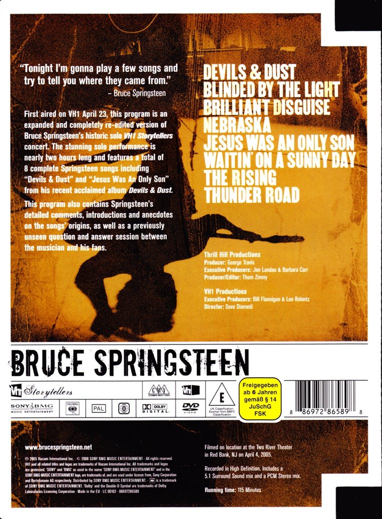 Bruce Springsteen: VH1 Storytellers (DVD)