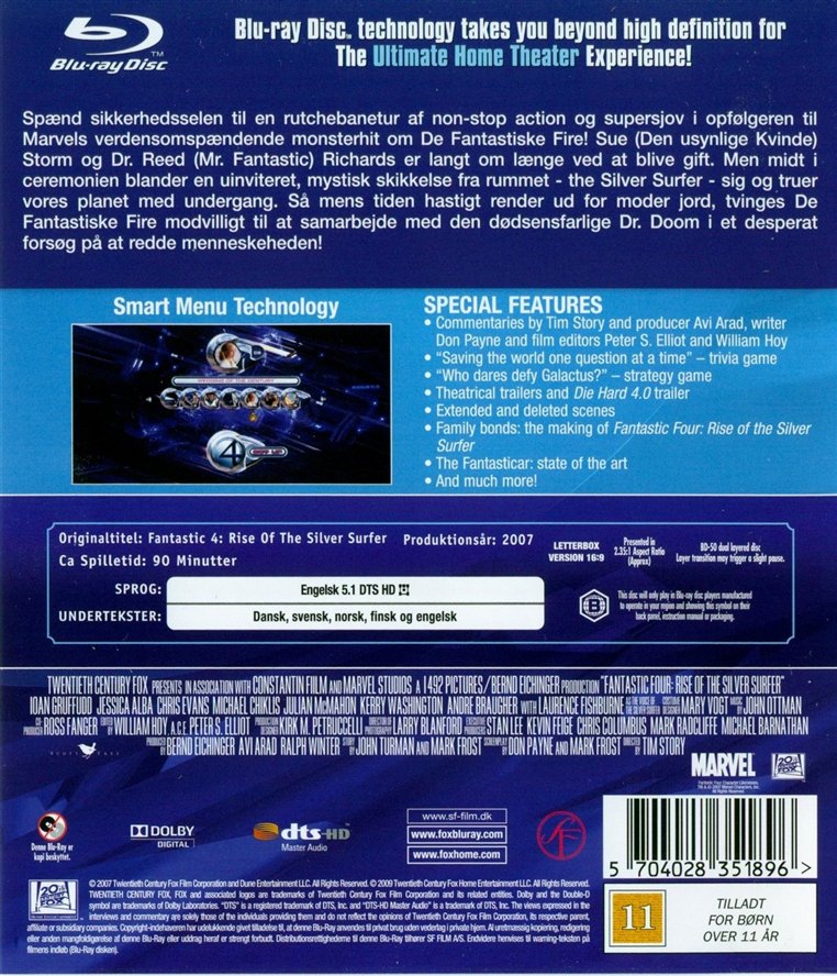 Fantastic 4: Rise of The Silver Surfer (Blu-ray)