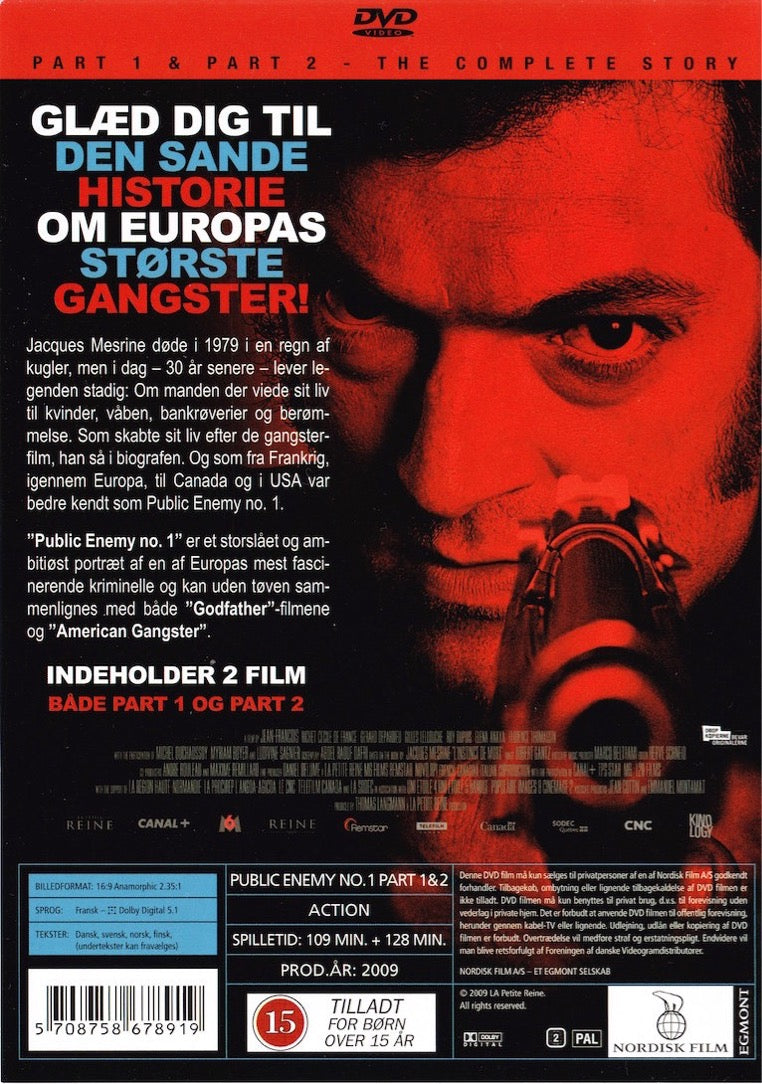 Public Enemy NO .1, part 1 & 2 (DVD)