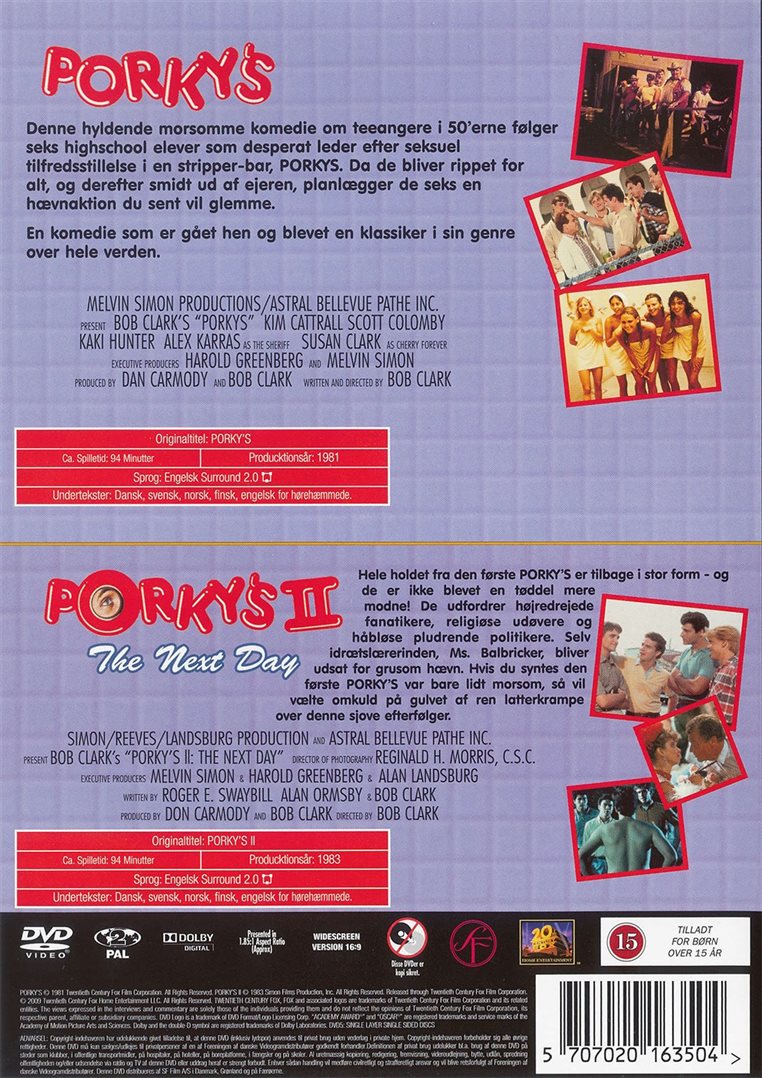 Porkys: Varme Drenge / Porkys II: Varme Drenge II (DVD)