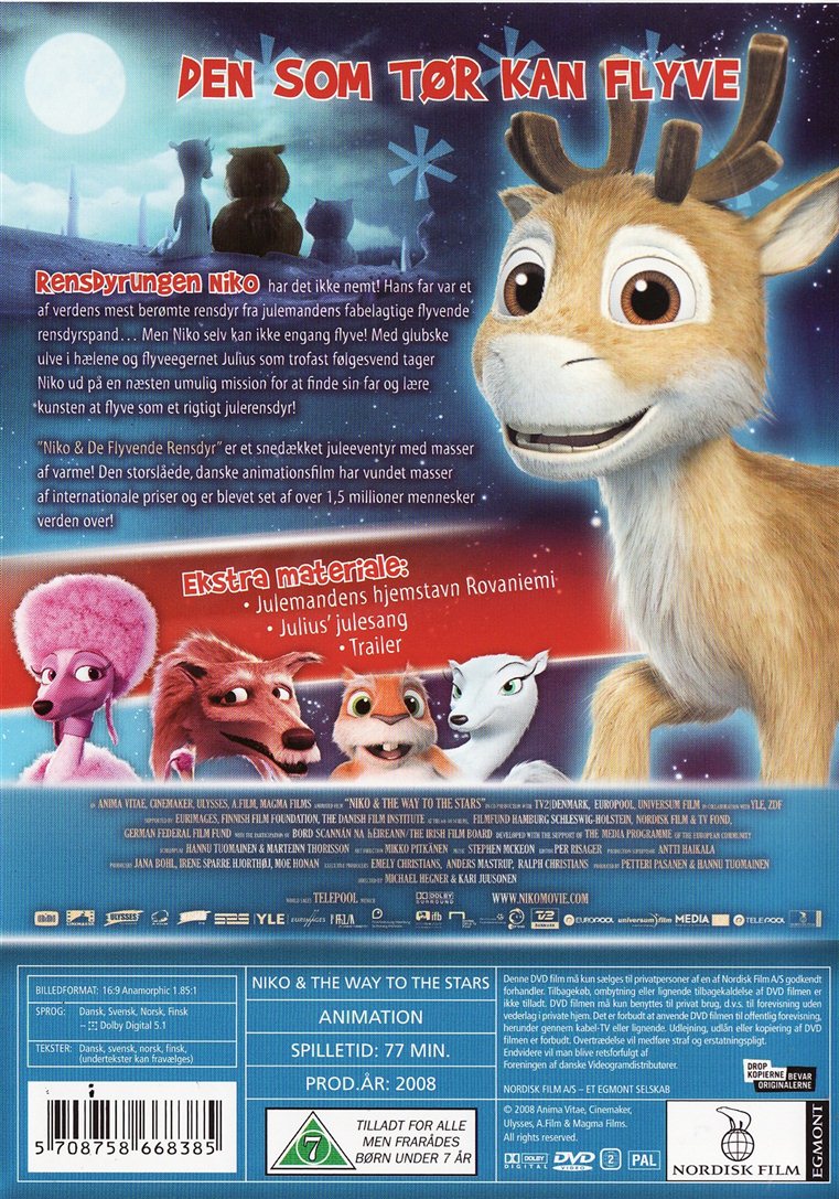 Niko Og De Flyvende Rensdyr (DVD)