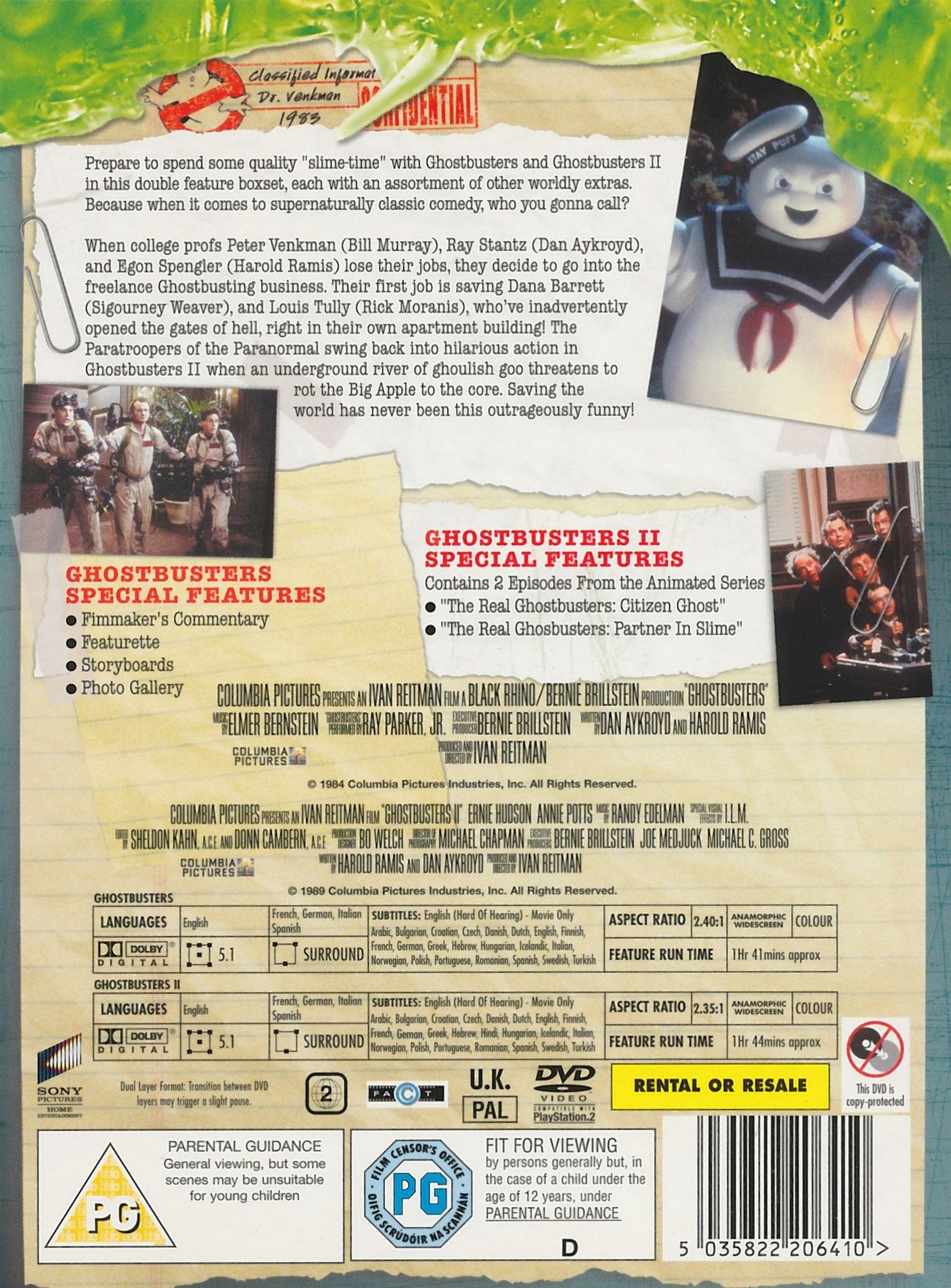 Ghostbusters / Ghostbusters 2 (DVD)