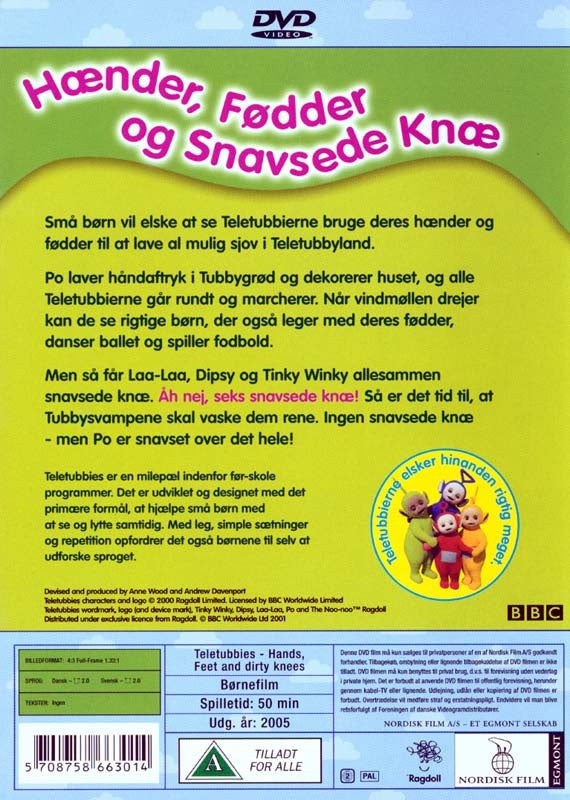 Teletubbies - Hænder, fødder og snavsede knæ (DVD)