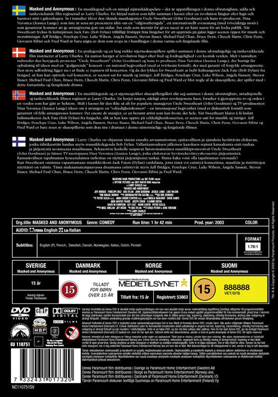Masked and Anonymous (DVD)