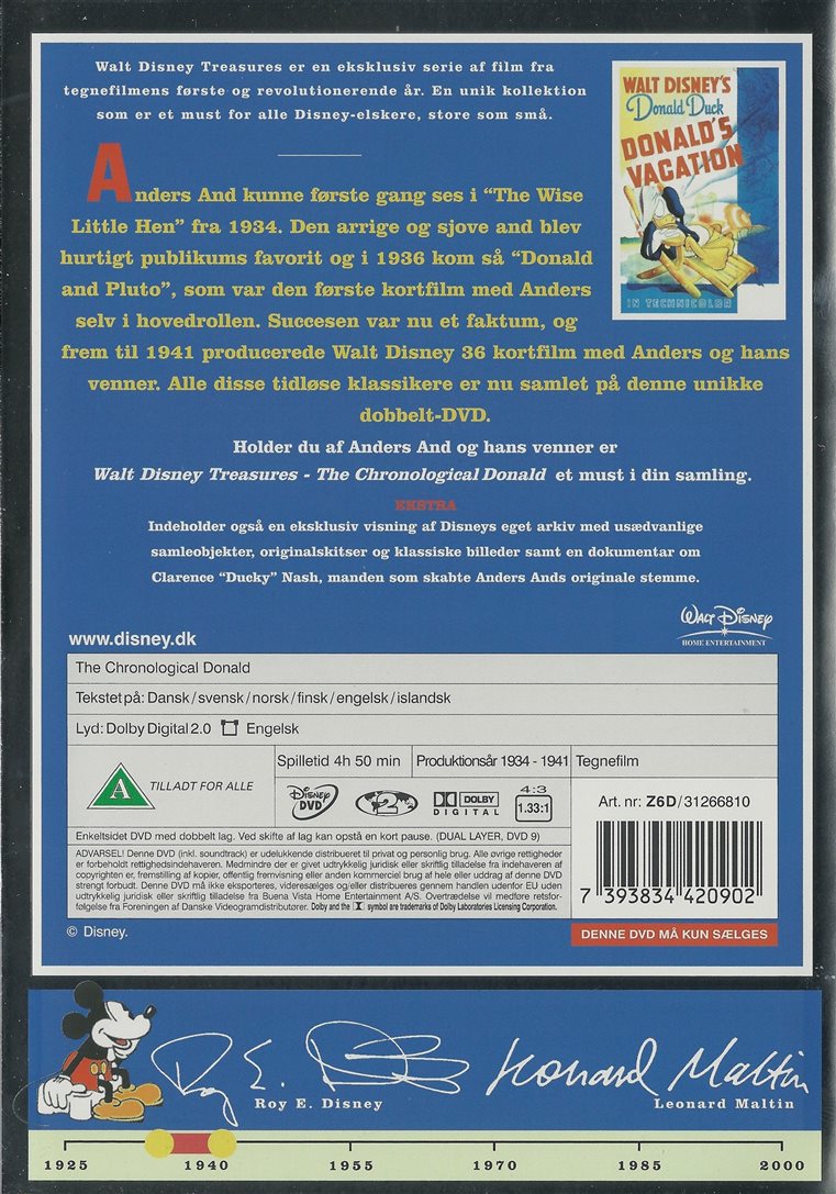 The Chronological Donald 1934-1941 (DVD)