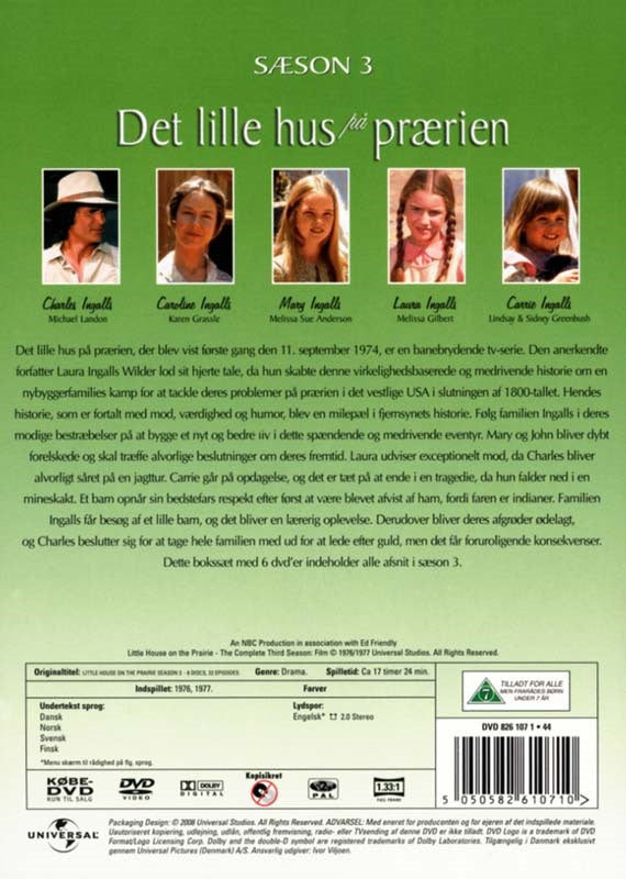 Det lille hus på prærien: Sæson 3 (DVD)