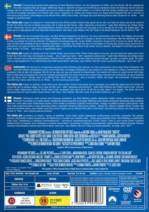 Shooter / The Italian job (DVD)