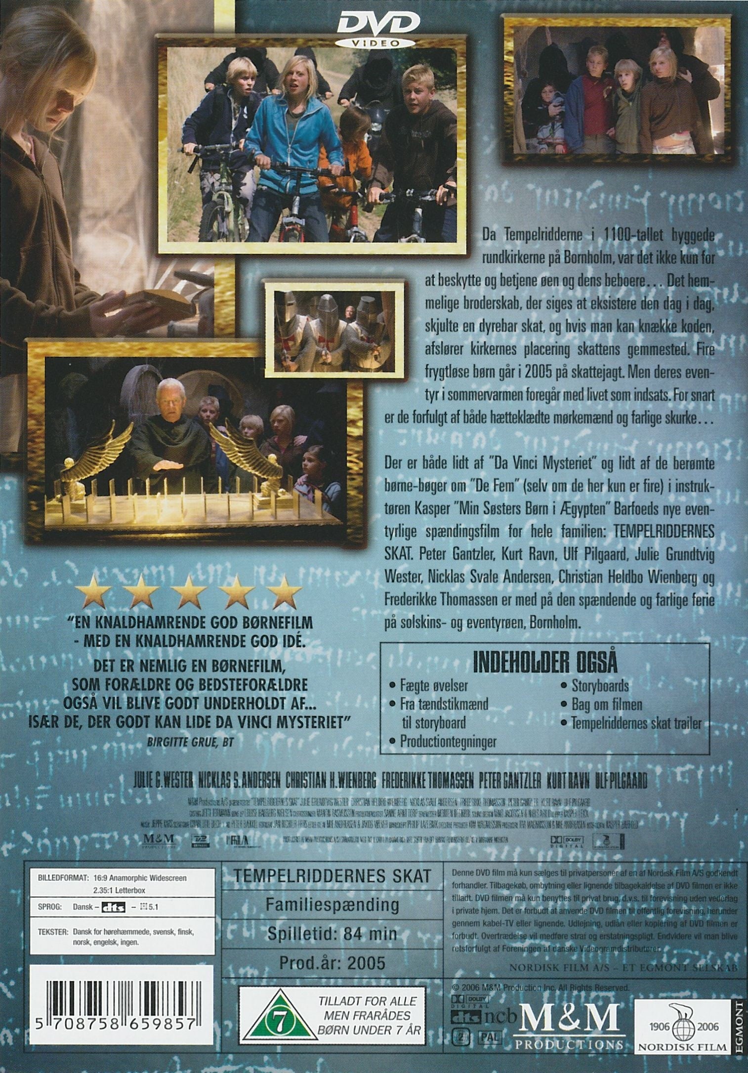 Tempelriddernes skat (DVD)