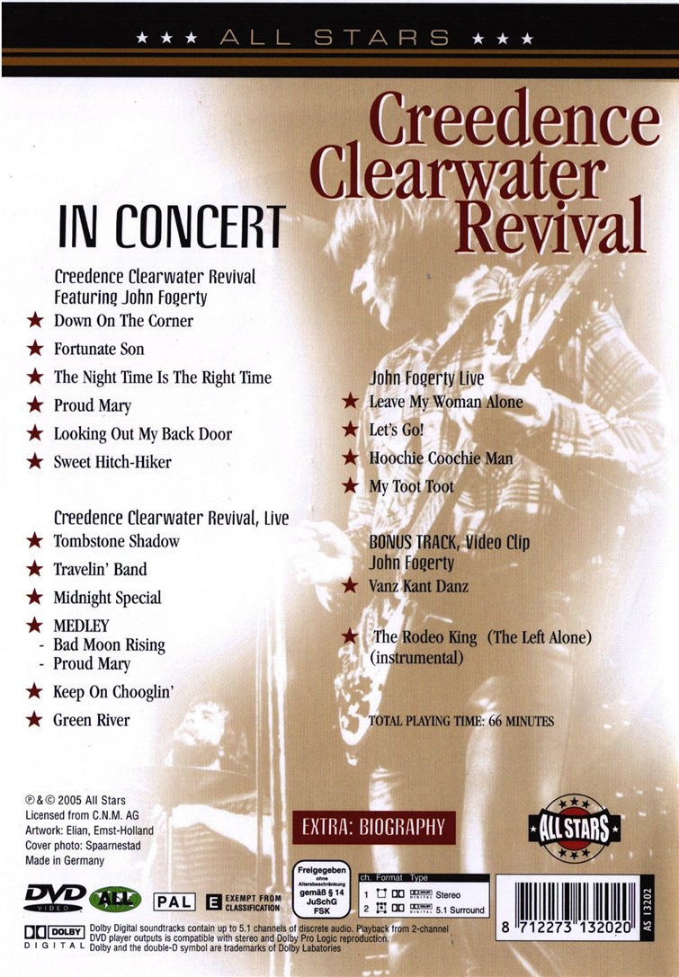 Creedence Clearwater Revival: Down on the Corner (DVD)