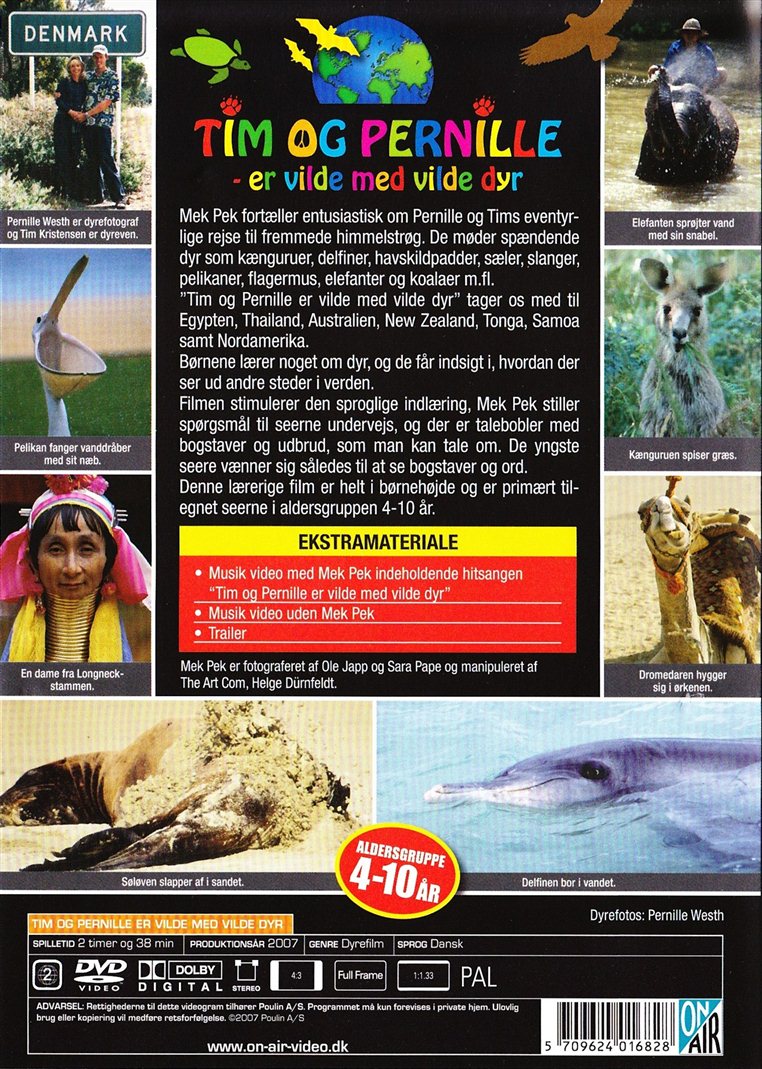 Tim og Pernille er vilde med dyr (DVD)
