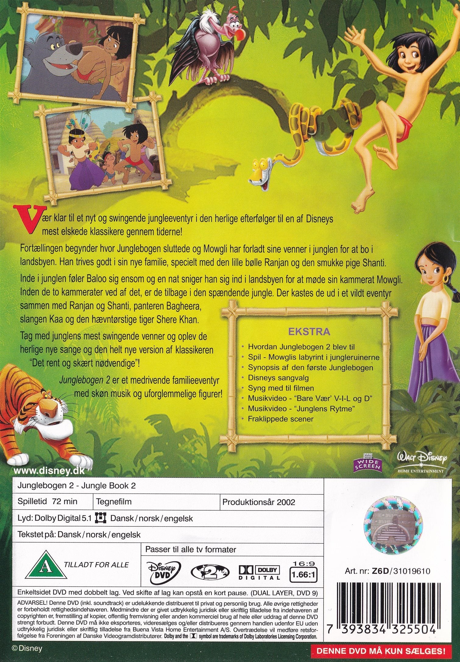 Junglebogen 2 (DVD)