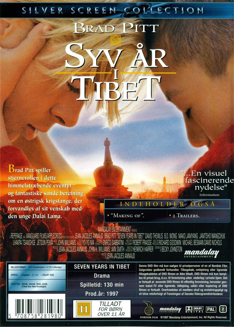 Syv År i Tibet (DVD)