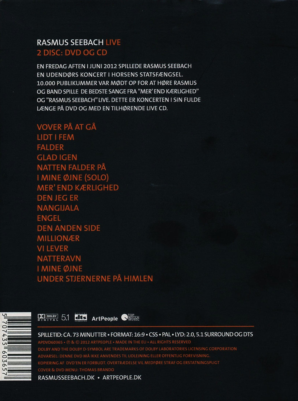Rasmus Seebach Live (DVD)