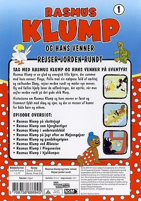 Rasmus Klump 1: Rejser jorden rundt (DVD)