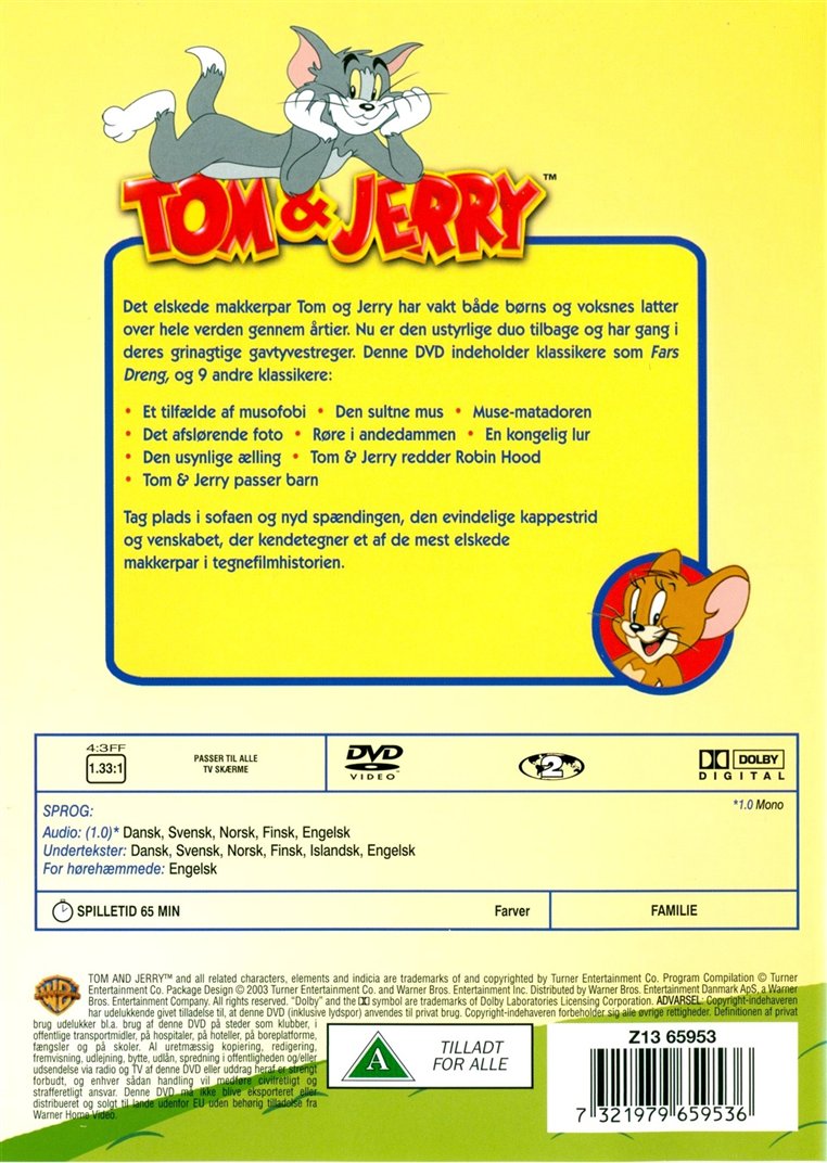 Tom & Jerry: Den komplette samling 9 (DVD)