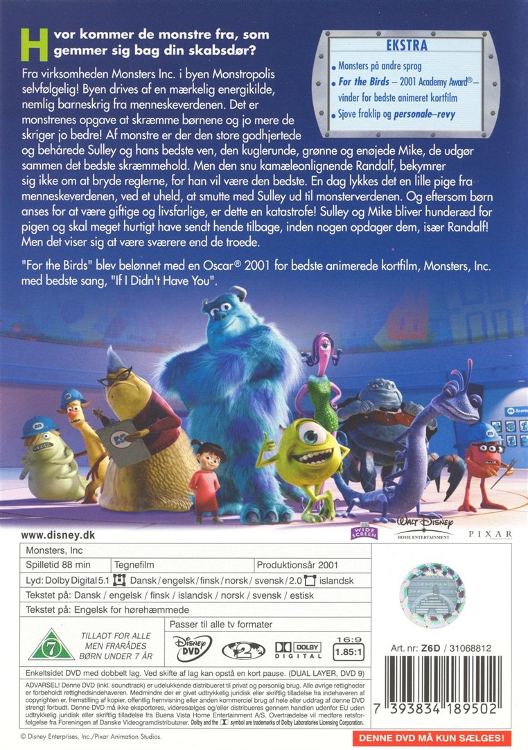 Monsters, Inc. (DVD)