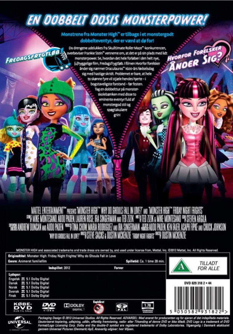 Monster High: Dobbelt Eventyr (DVD)