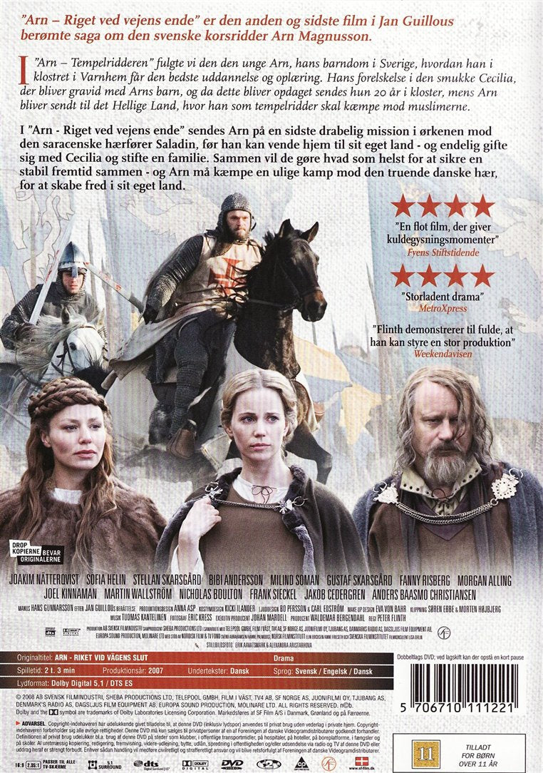Arn II: Riget Ved Vejens Ende (DVD)