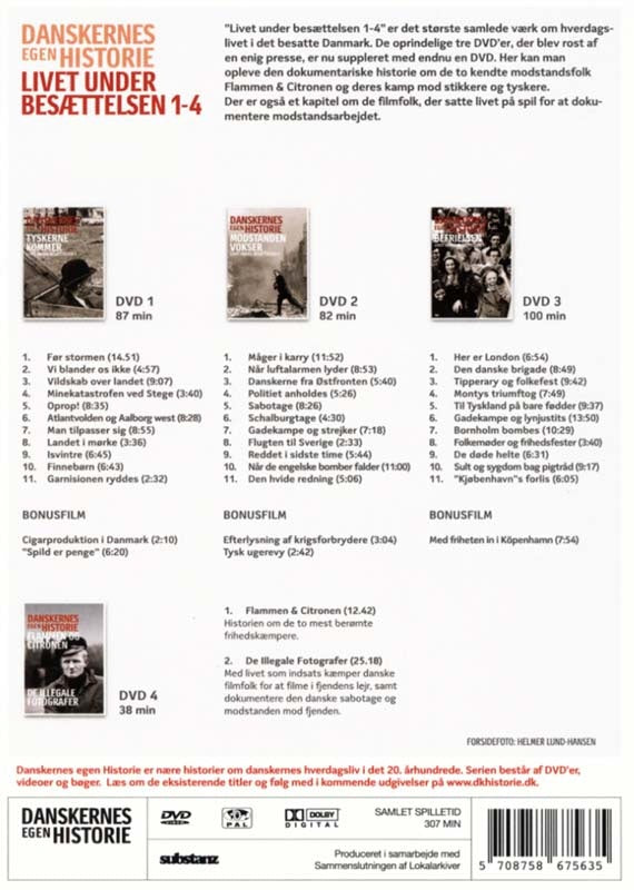 Danskernes Egen Historie - Livet Under Besættelsen (DVD)